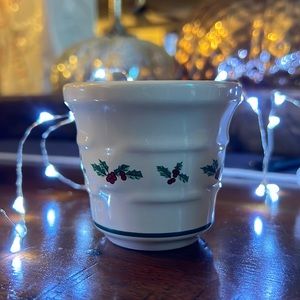 Longaberger Christmas Traditional Holly votive holder